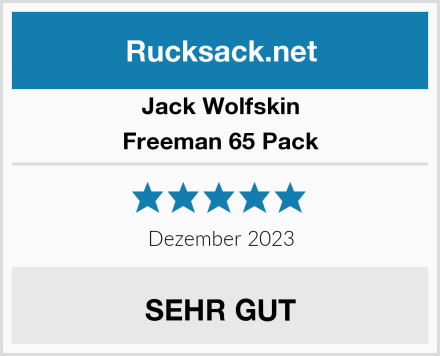 Jack Wolfskin Freeman 65 Pack Test
