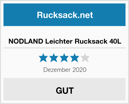  NODLAND Leichter Rucksack 40L Test