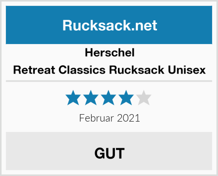 Herschel Retreat Classics Rucksack Unisex Test