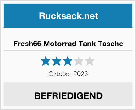  Fresh66 Motorrad Tank Tasche Test