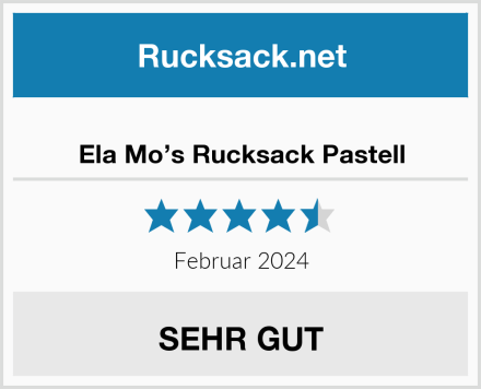  Ela Mo’s Rucksack Pastell Test