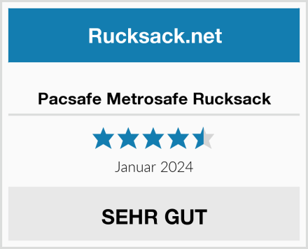  Pacsafe Metrosafe Rucksack Test