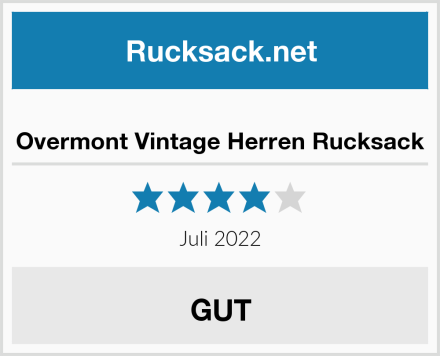  Overmont Vintage Herren Rucksack Test